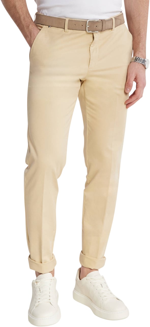 Boss Trousers Open White Wit