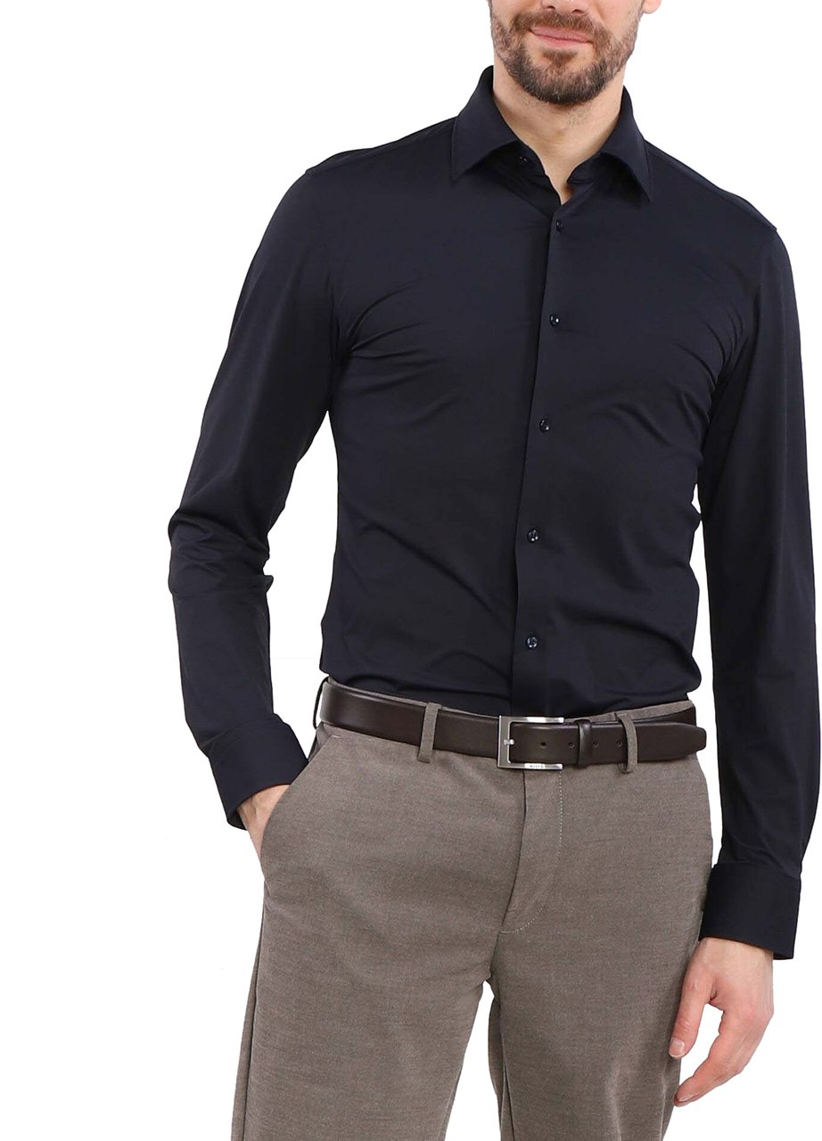 Boss Shirts Blue Blauw