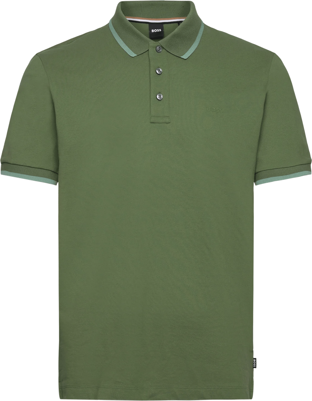 Boss T-Shirts And Polos Open Green Groen