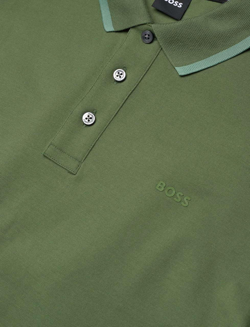 Boss T-Shirts And Polos Open Green Groen