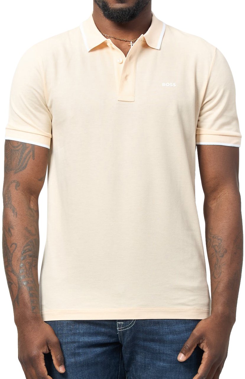 Boss T-Shirts And Polos Open Orange Oranje