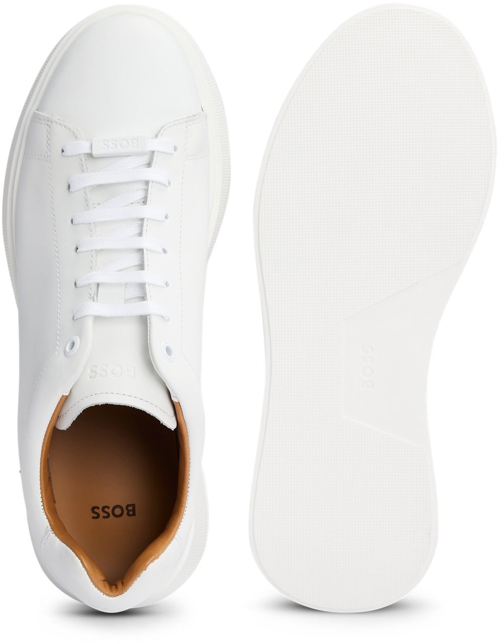 Boss Flat Shoes White Wit