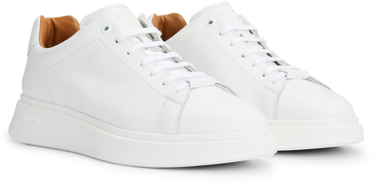 Boss Flat Shoes White Wit