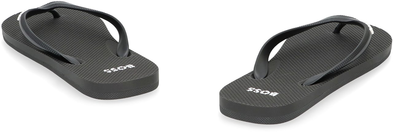 Boss Flip-flops made of rubber Zwart