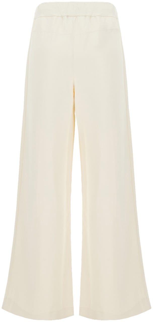 Boss BOSS Ivory stretch polyester blend joggers Wit