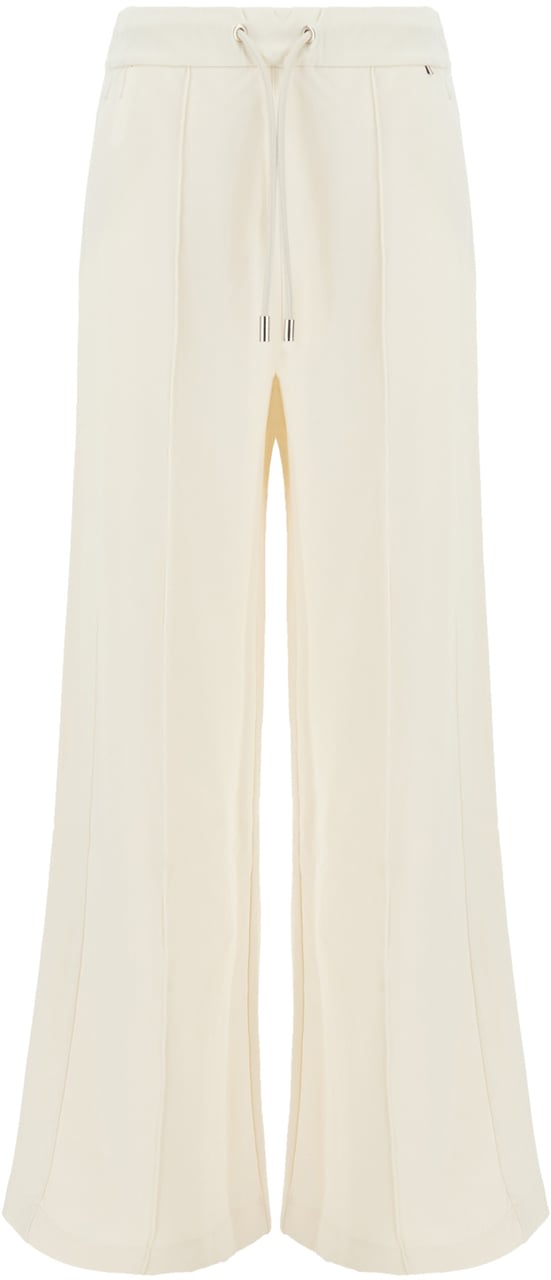 Boss BOSS Ivory stretch polyester blend joggers Wit