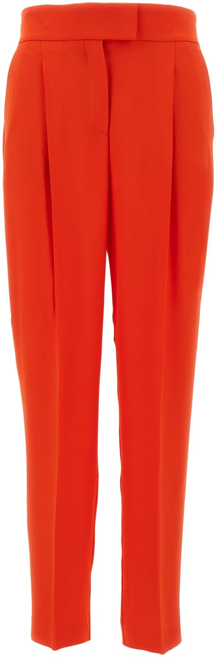 Boss BOSS Coral acetate blend pant Rood