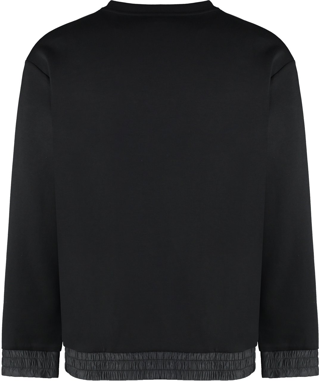 Boss Cotton blend crew-neck sweatshirt Zwart