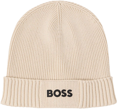 Boss BOSS Asic_Beanie-X Beige
