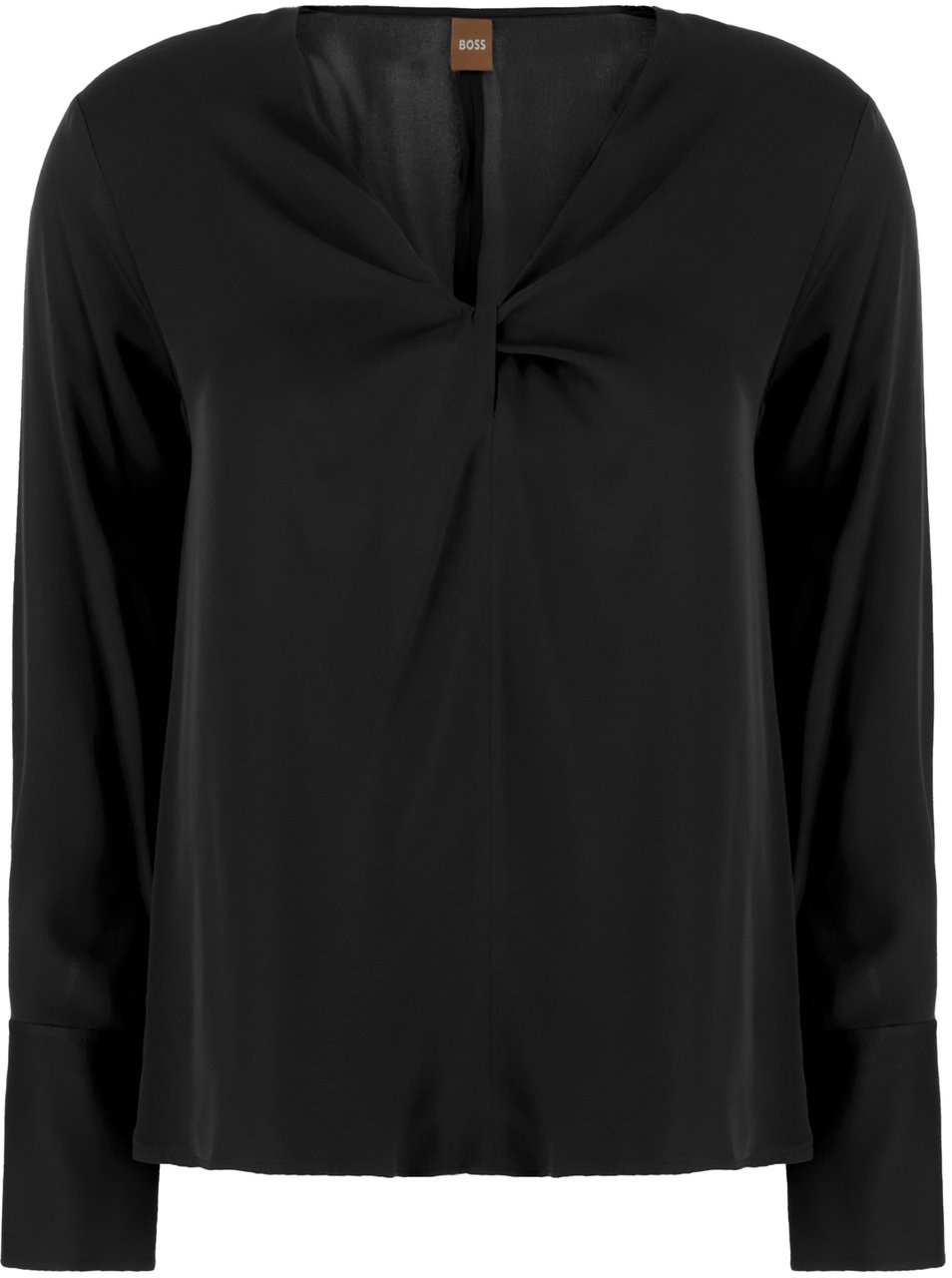 Boss BOSS Black stretch silk blouse Zwart