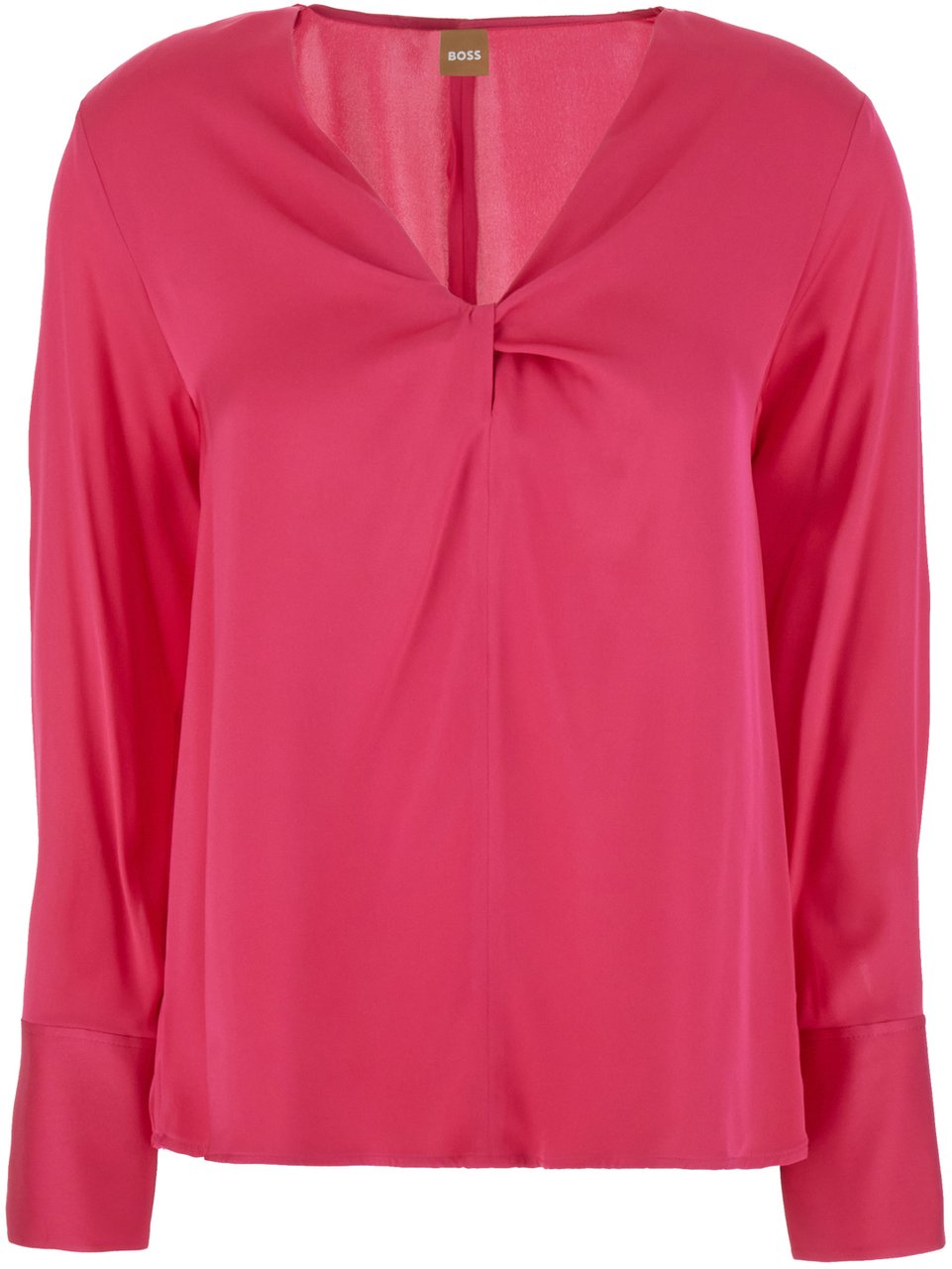 Boss BOSS Fuchsia stretch silk blouse Roze
