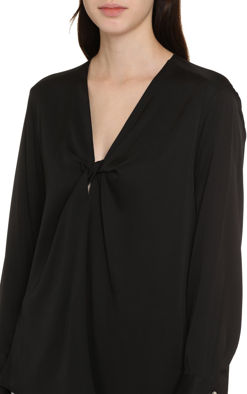 Boss Bidinta silk blouse Zwart