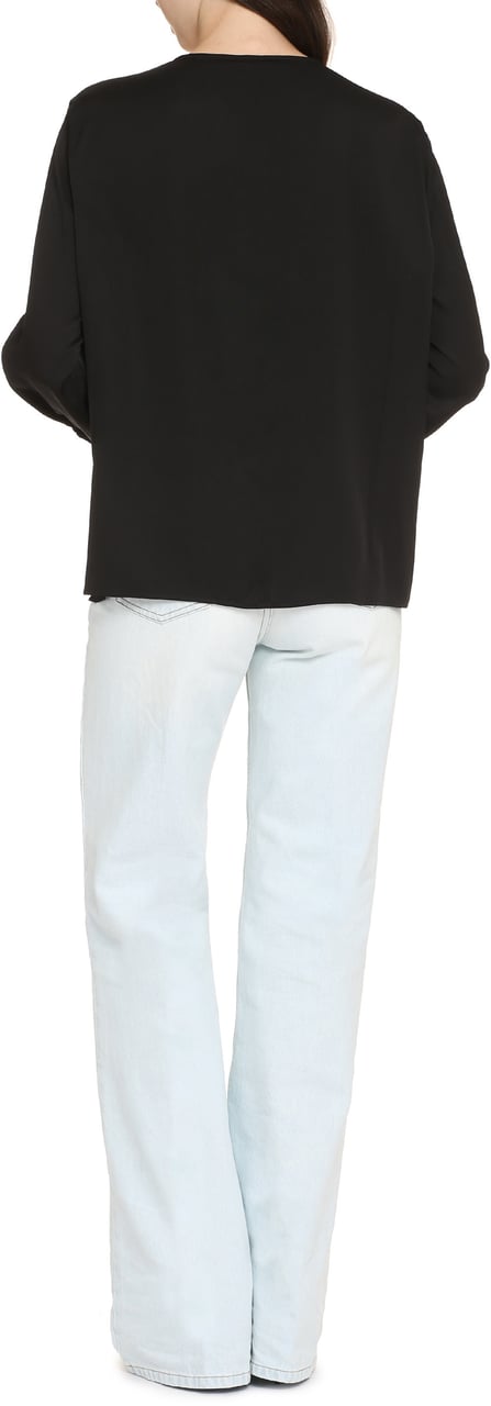 Boss Bidinta silk blouse Zwart