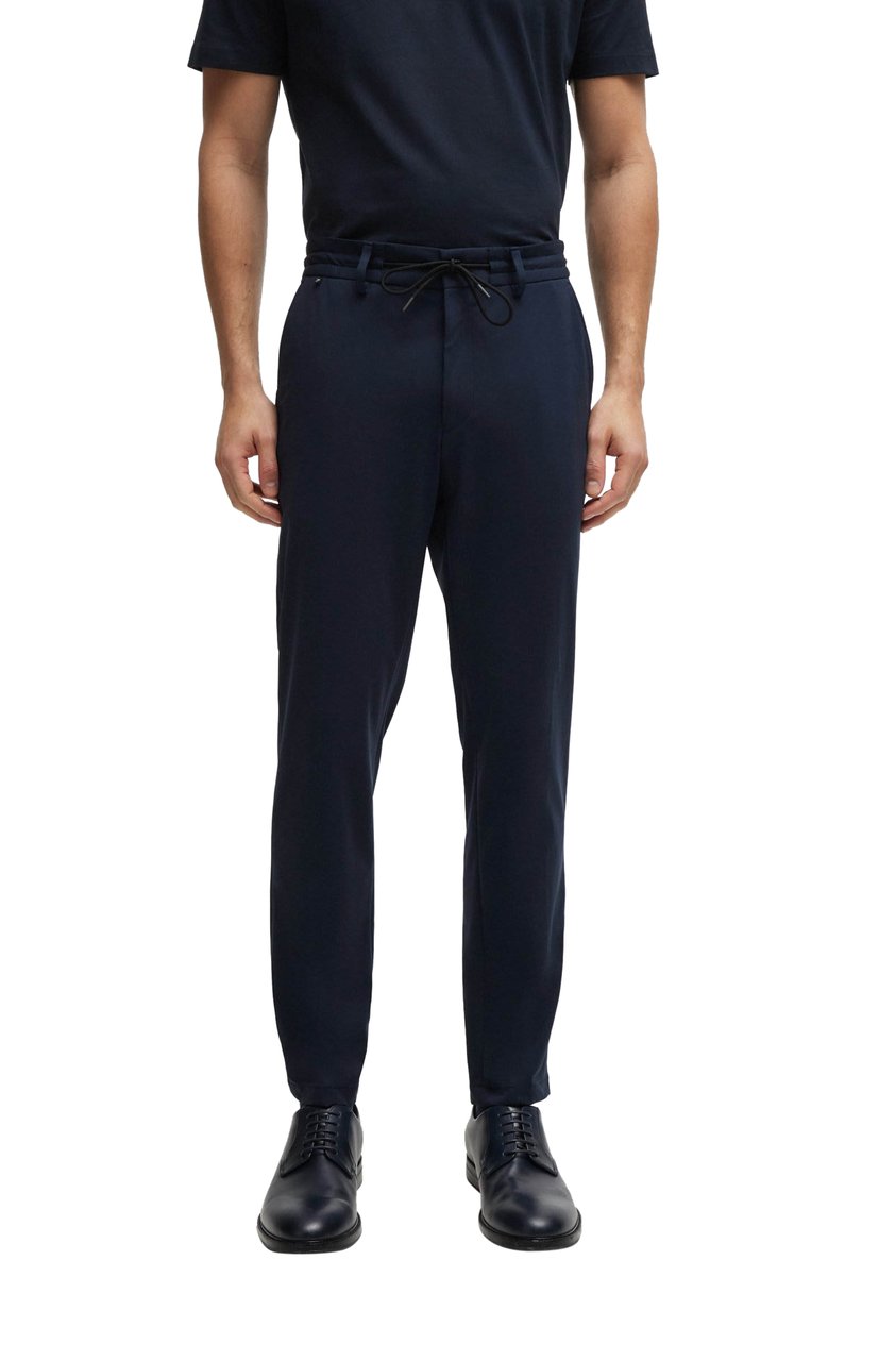 Boss Trousers Blue Blauw