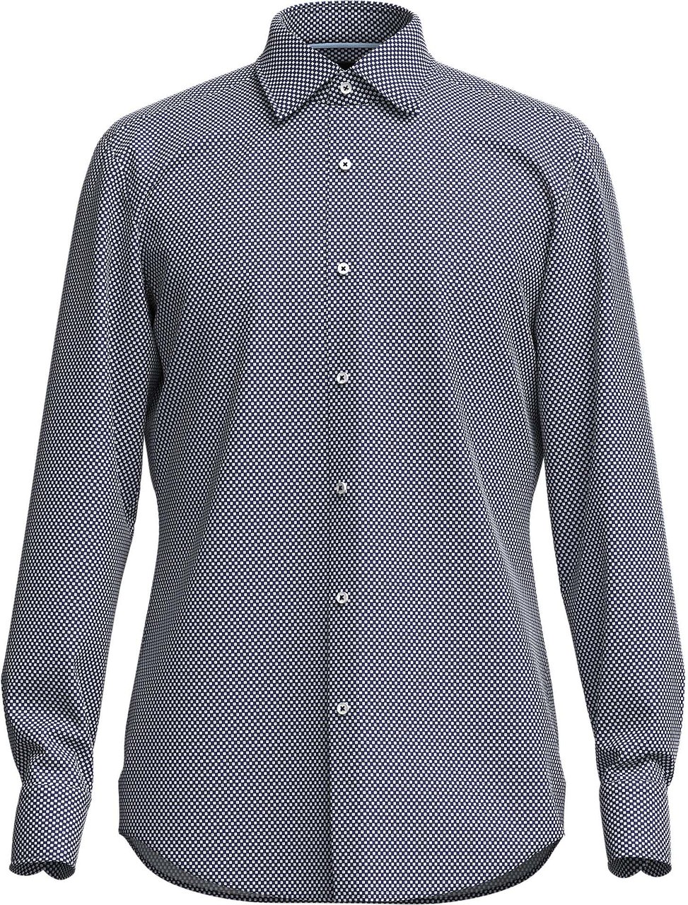 Boss Shirts Blue Blauw