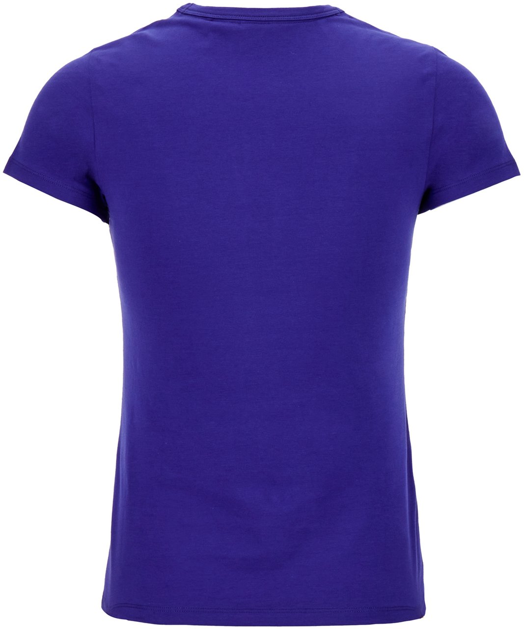 Boss BOSS Blue stretch cotton t-shirt Blauw