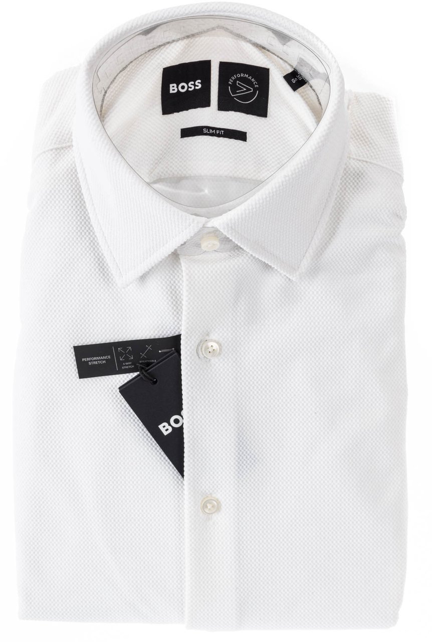 Boss Shirts White Wit