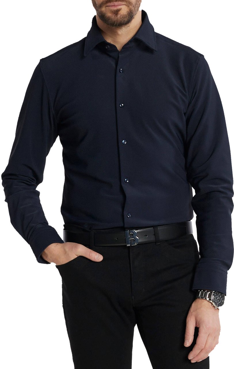 Boss Shirts Blue Blauw