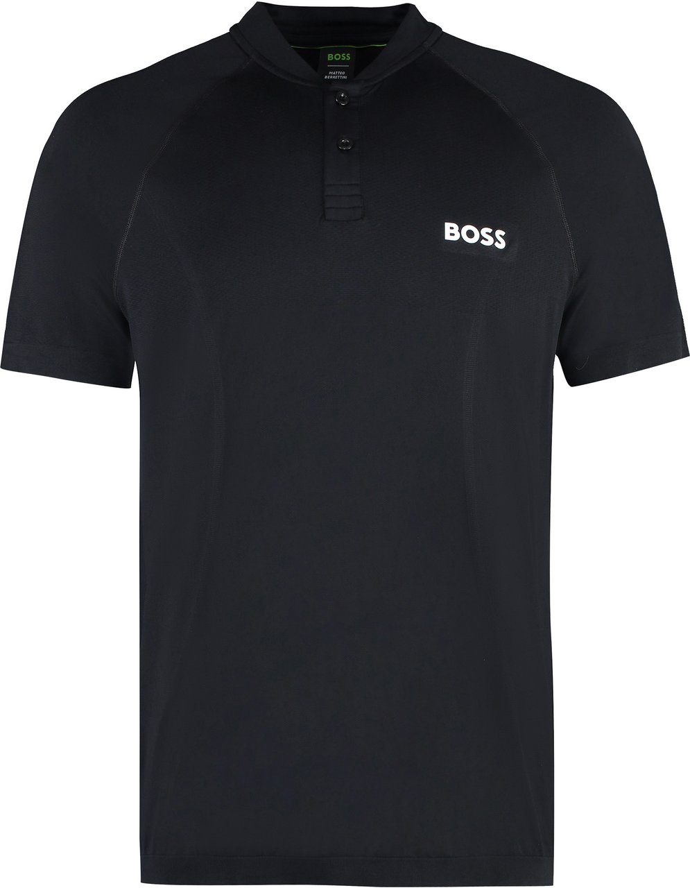 Boss BOSS X MATTEO BERRETTINI - Technical fabric polo shirt Zwart