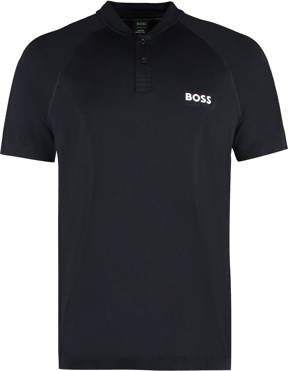 Boss BOSS X MATTEO BERRETTINI - Technical fabric polo shirt Zwart