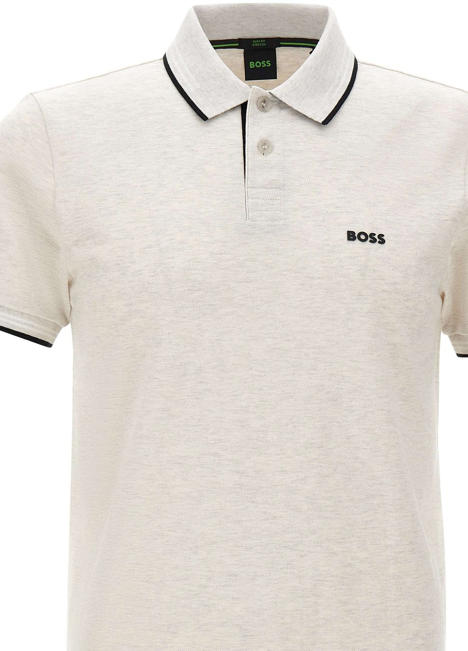 Boss T-Shirts And Polos Grey Lichtgrijs