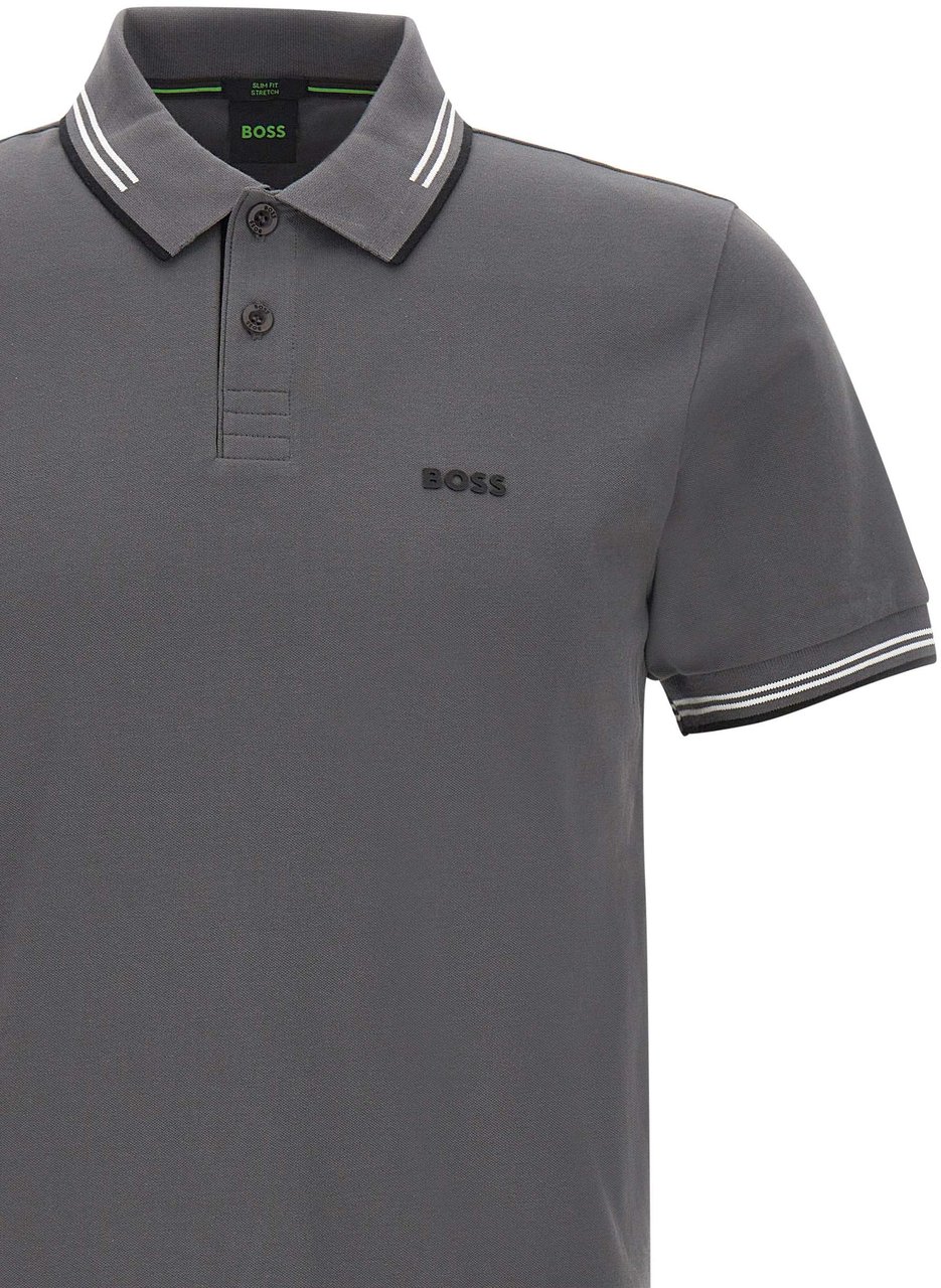 Boss T-Shirts And Polos Grey Donkergrijs
