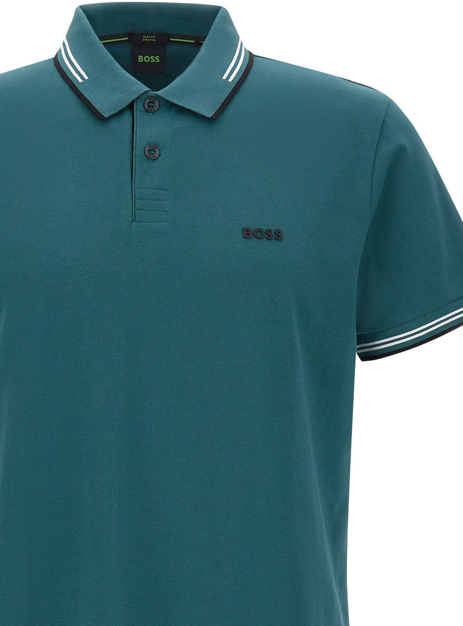 Boss T-Shirts And Polos Green Groen