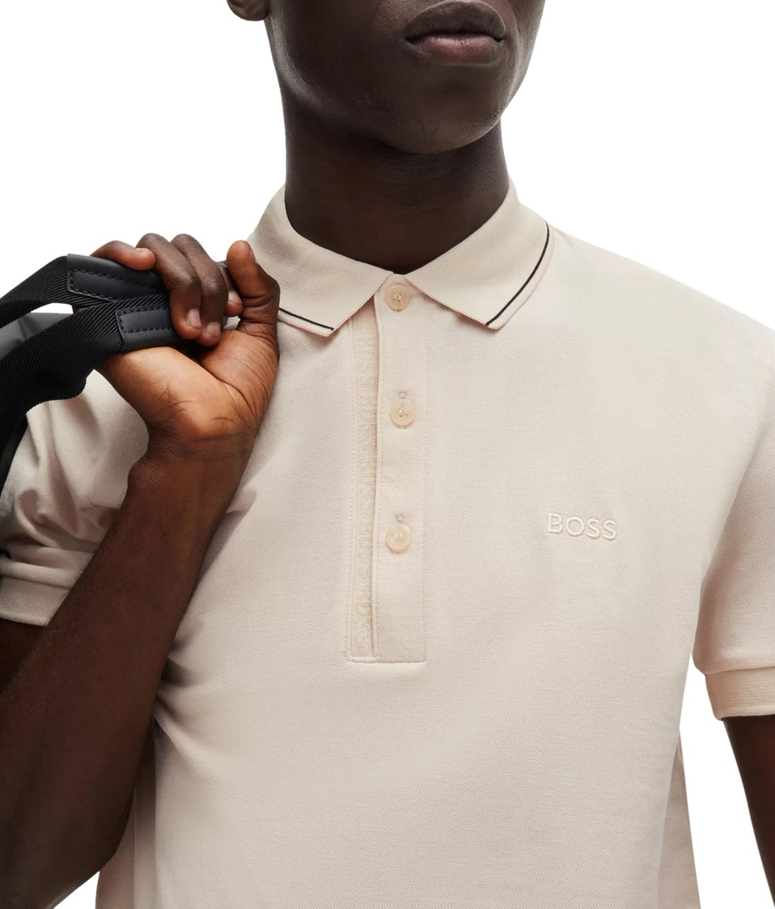 Boss T-Shirts And Polos Open White Wit