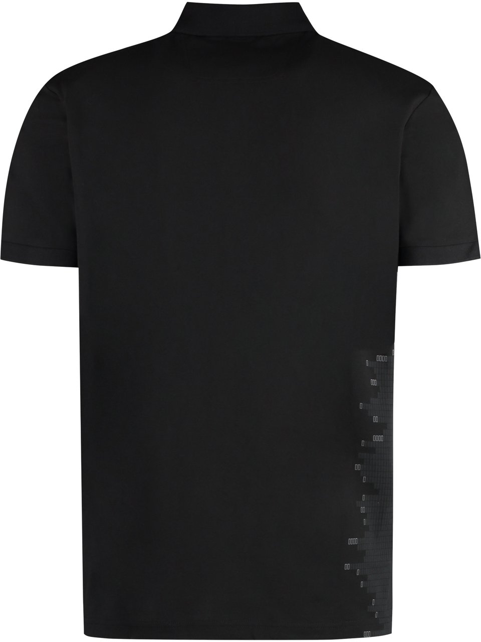 Boss Short sleeve cotton pique polo shirt Zwart