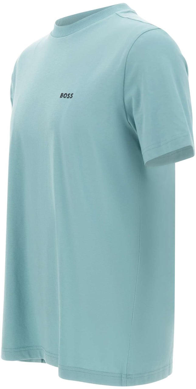 Boss T-Shirts And Polos Light Blue Lichtblauw