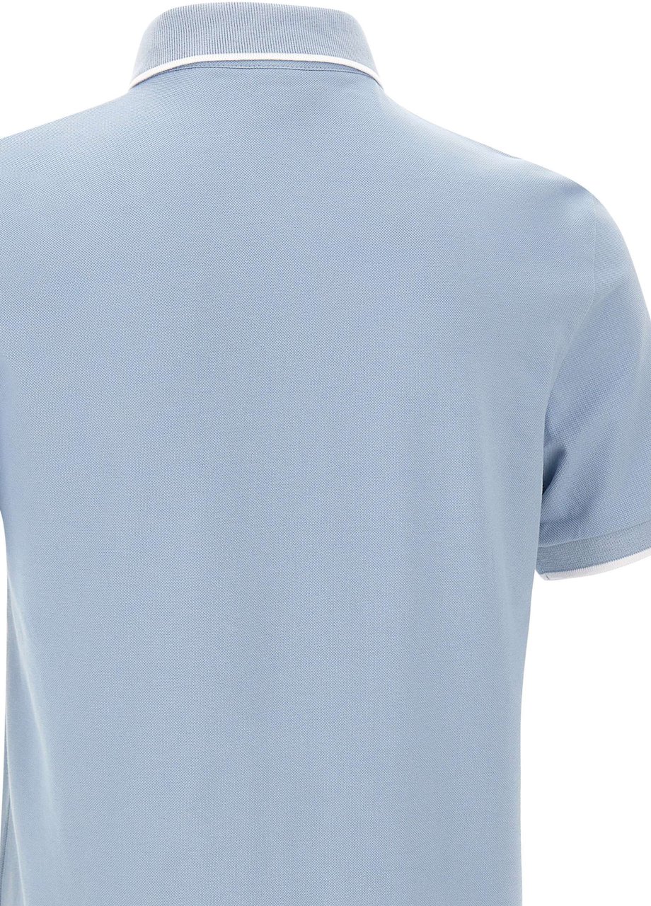 Boss T-Shirts And Polos Light Blue Lichtblauw