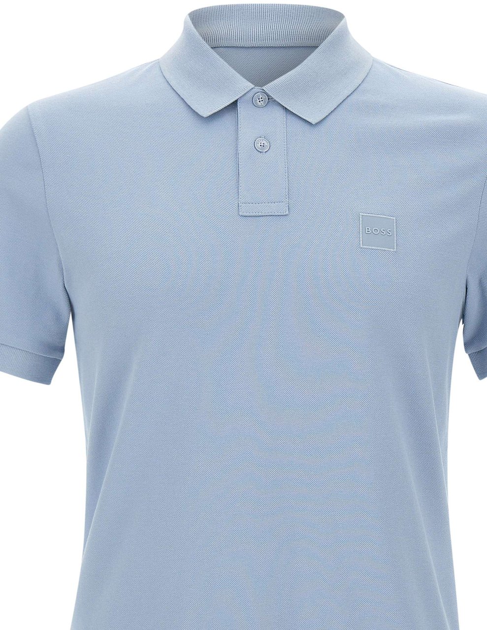 Boss T-Shirts And Polos Light Blue Lichtblauw