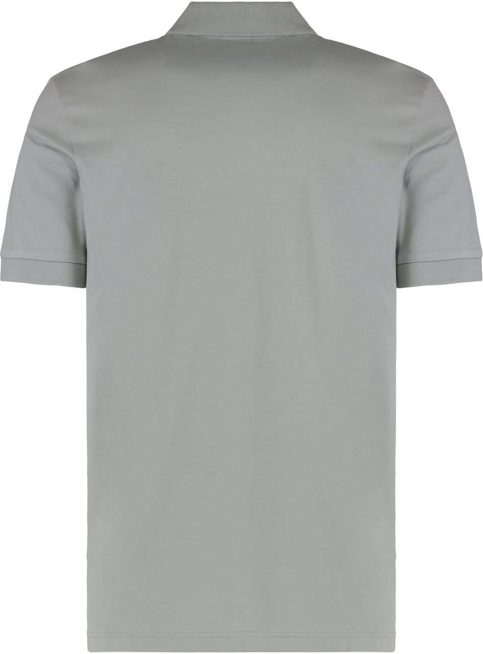Boss Slim fit polo in elastic cotton Grijs