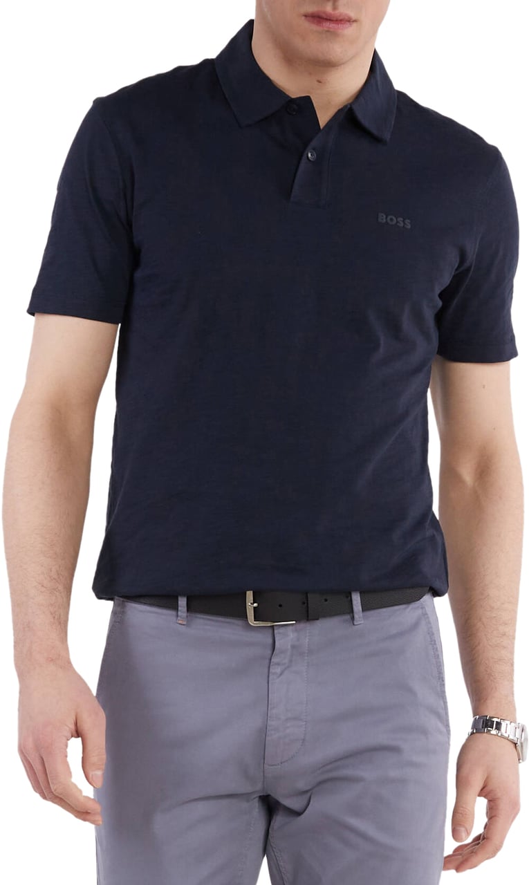 Boss T-Shirts And Polos Blue Blauw