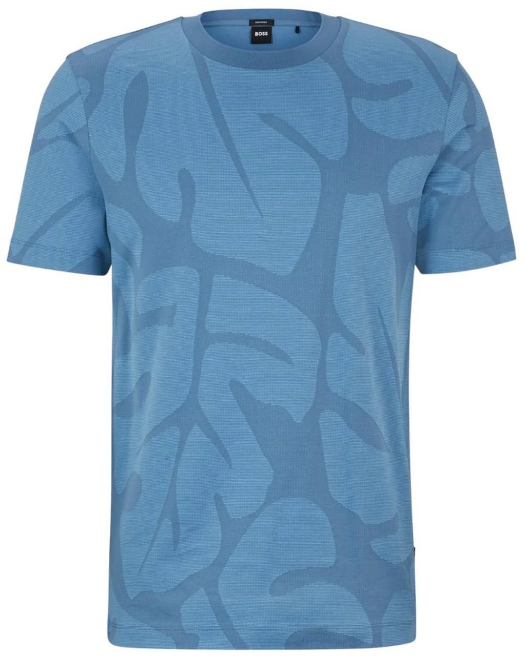 Boss T-Shirts And Polos Light Pastel Blue Blauw