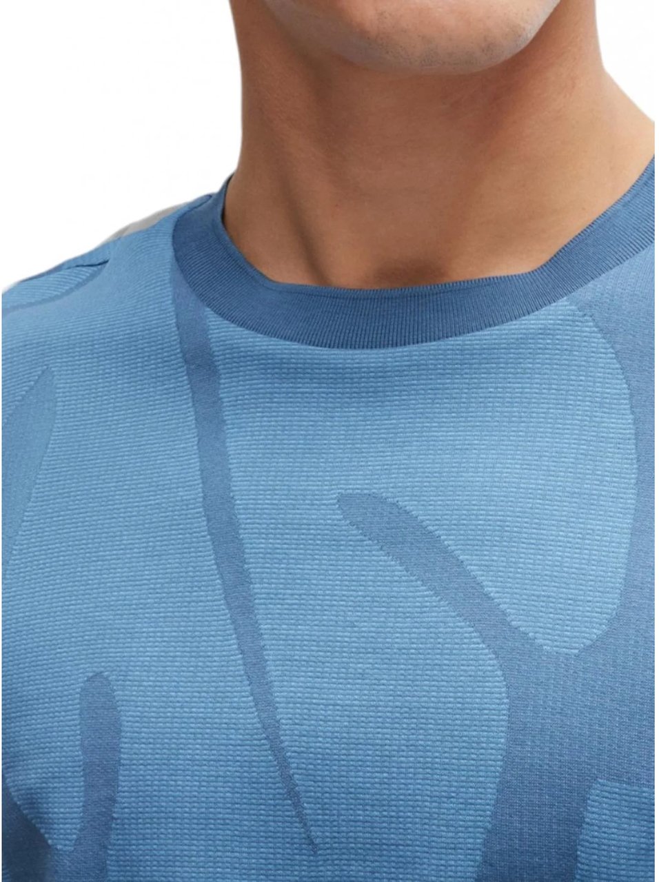 Boss T-Shirts And Polos Light Pastel Blue Blauw