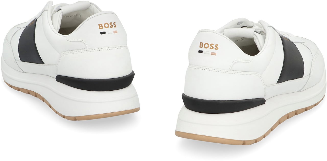 Boss Jace Leather low-top sneakers Wit