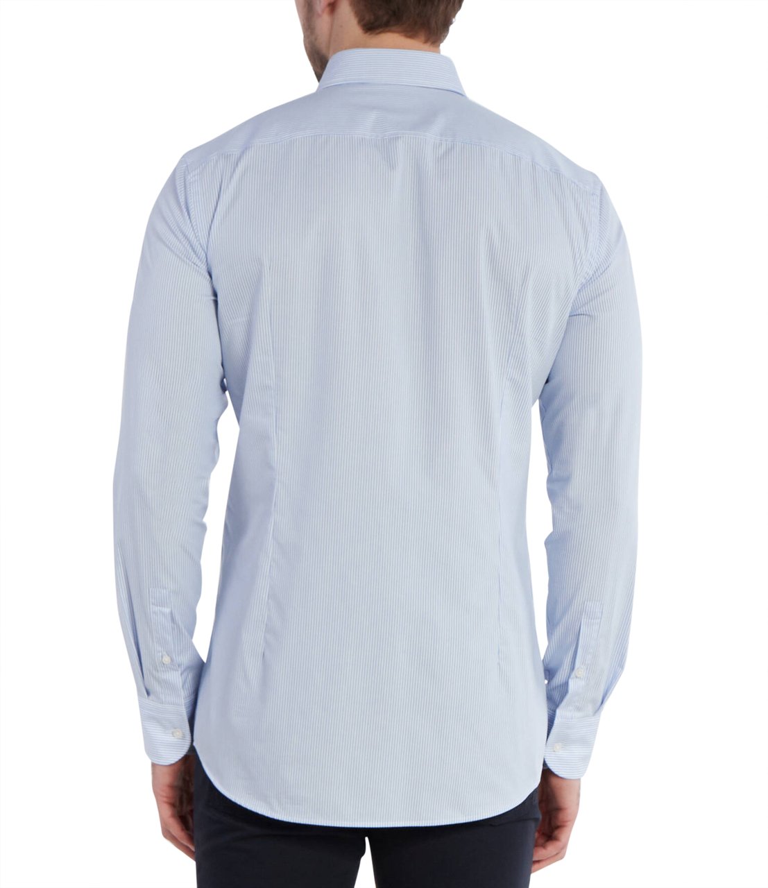 Boss Shirts Light Pastel Blue Blauw
