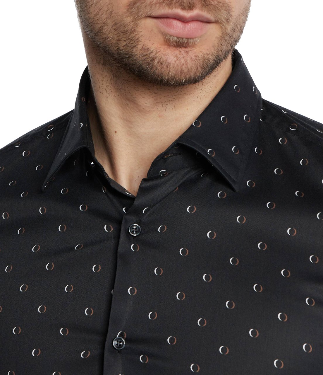 Boss Shirts Black Zwart
