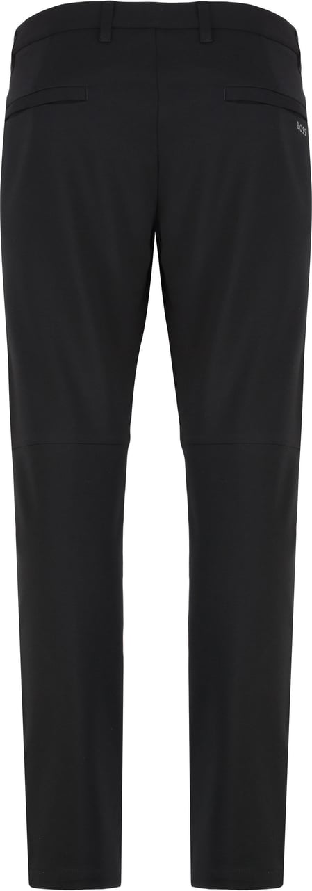 Boss Slim fit pants Zwart