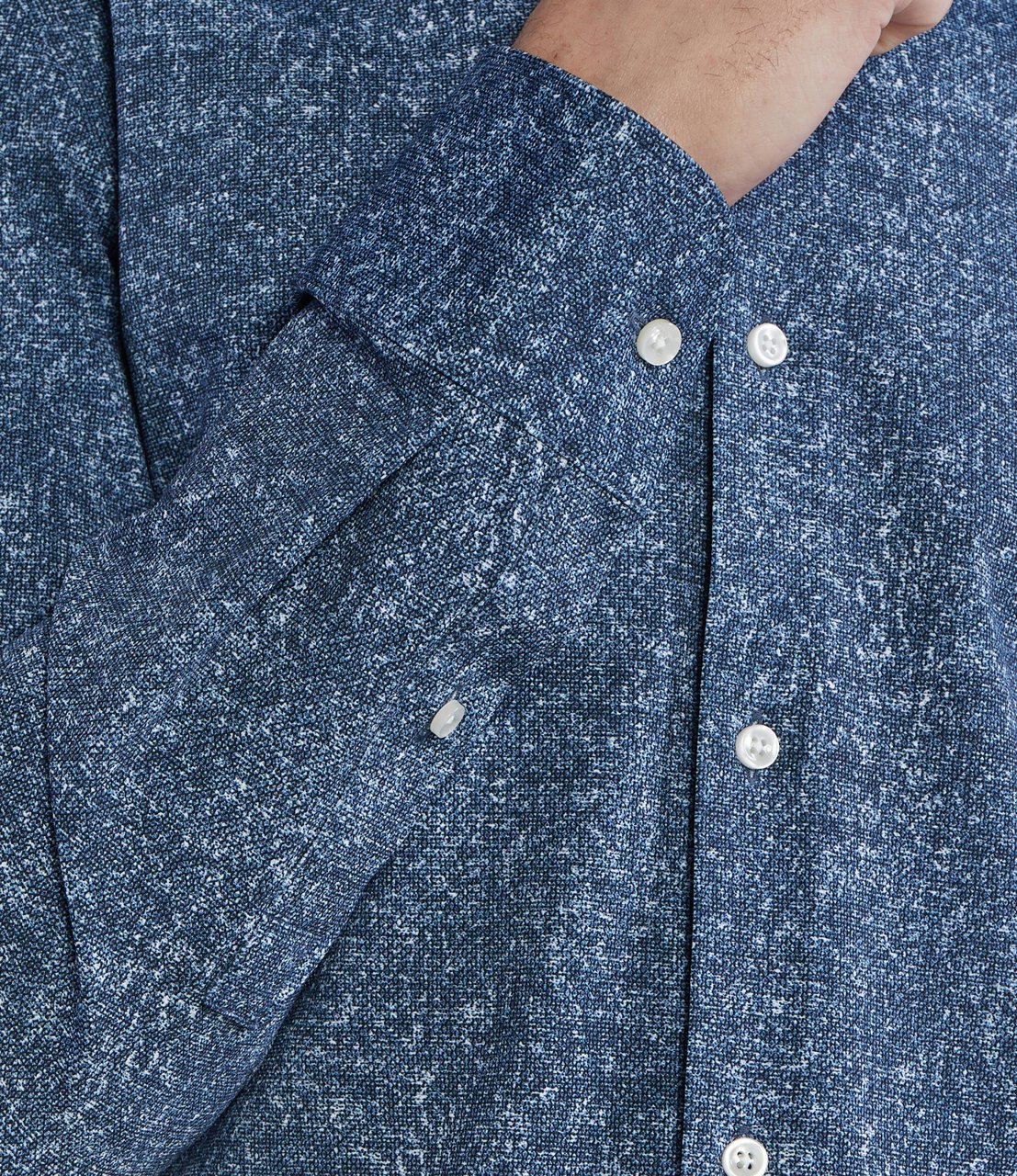 Boss Shirts Open Blue Blauw