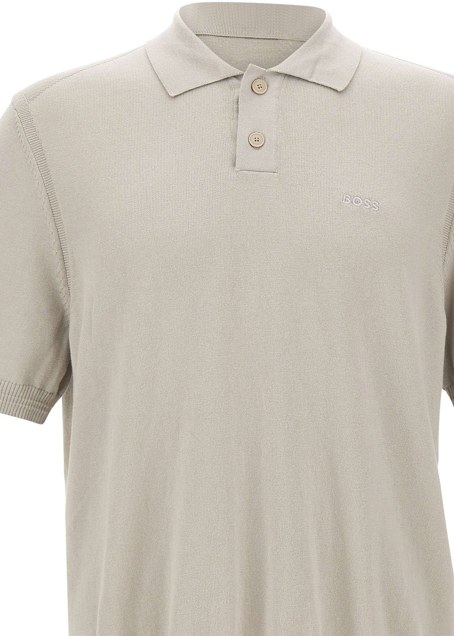 Boss T-Shirts And Polos Grey Taupe