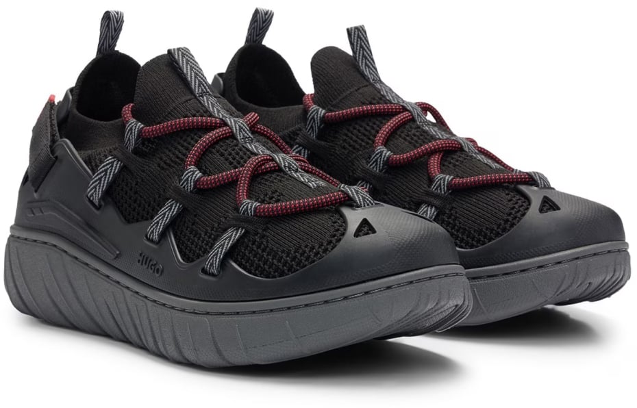 Boss Reeflyn Low Sneakers Zwart