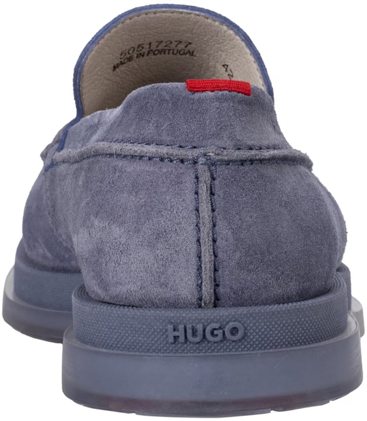 Boss Chaol Suede Penny Loafers Blauw