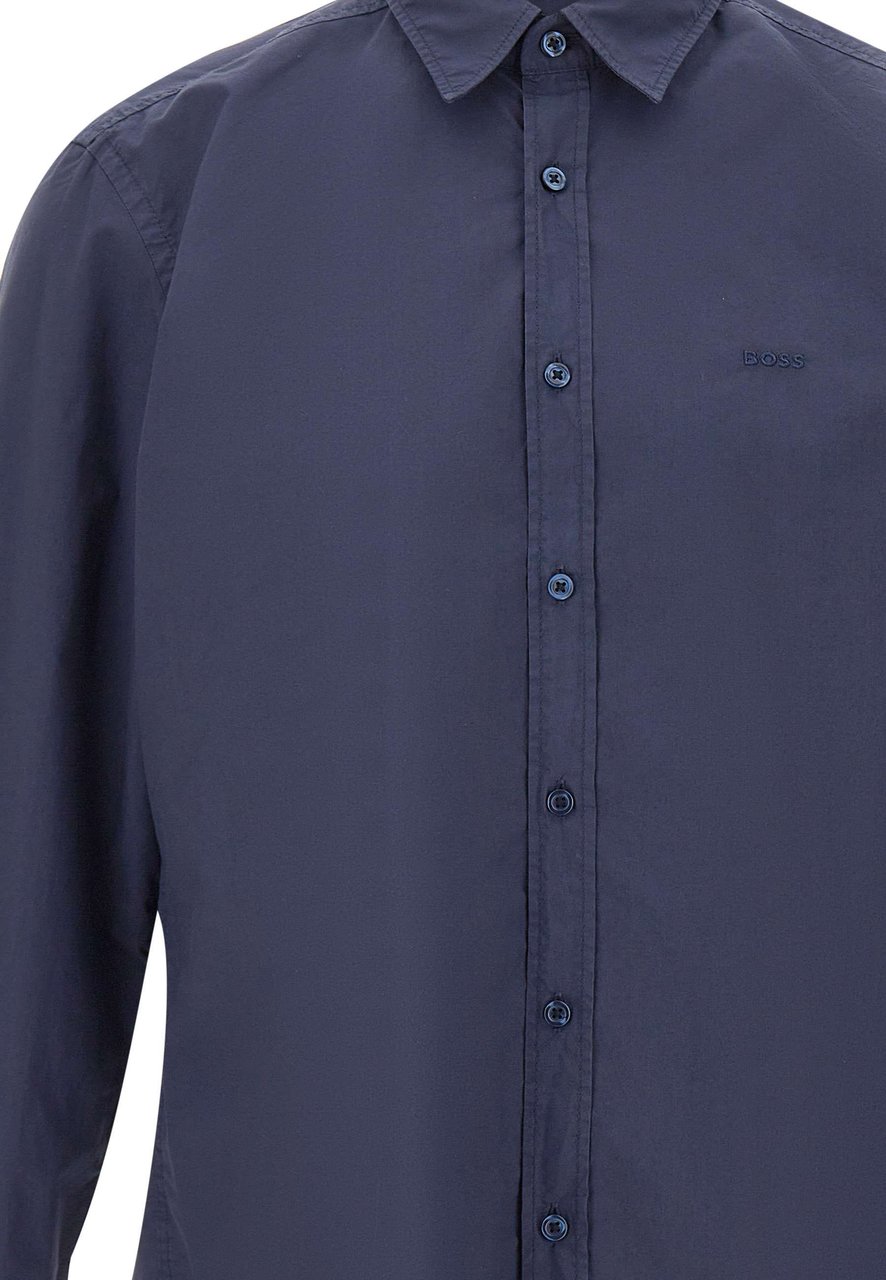 Boss Shirts Blue Navy