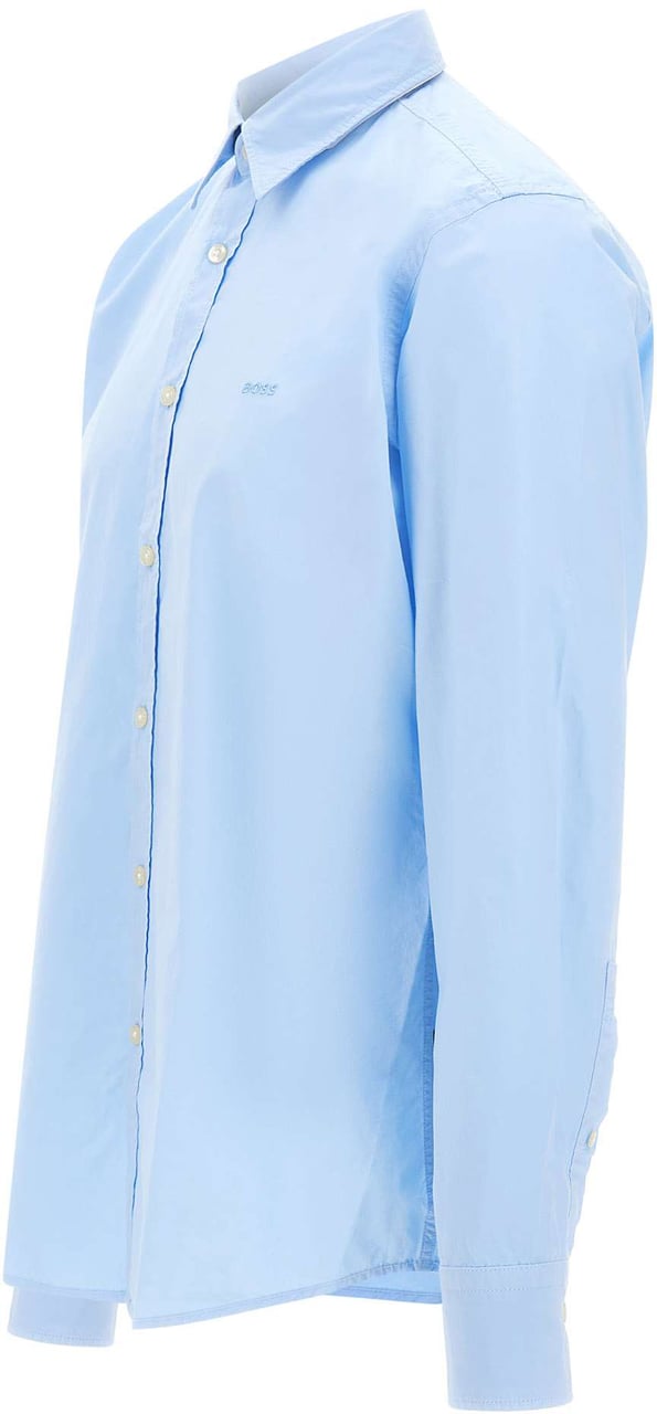 Boss Shirts Light Blue Lichtblauw
