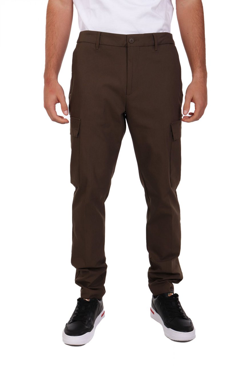 Boss Trousers Open Green Groen