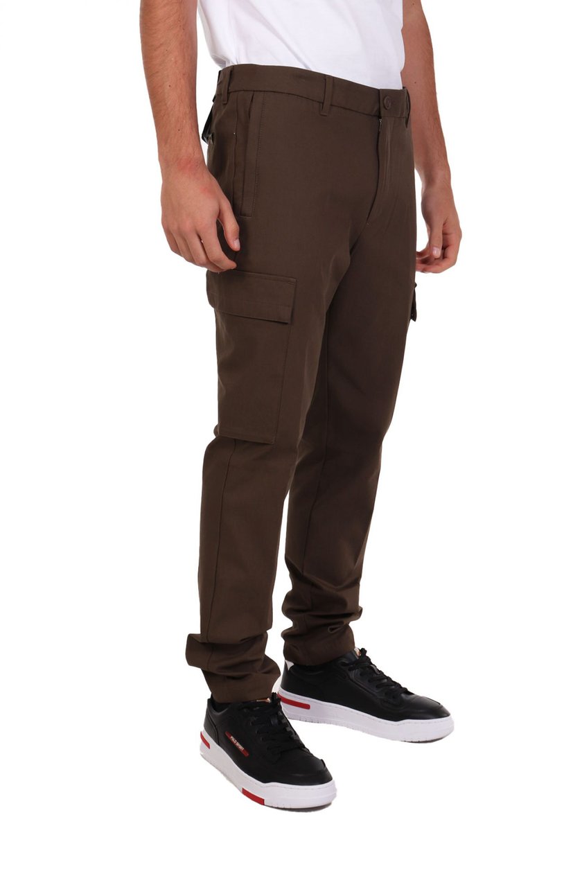 Boss Trousers Open Green Groen