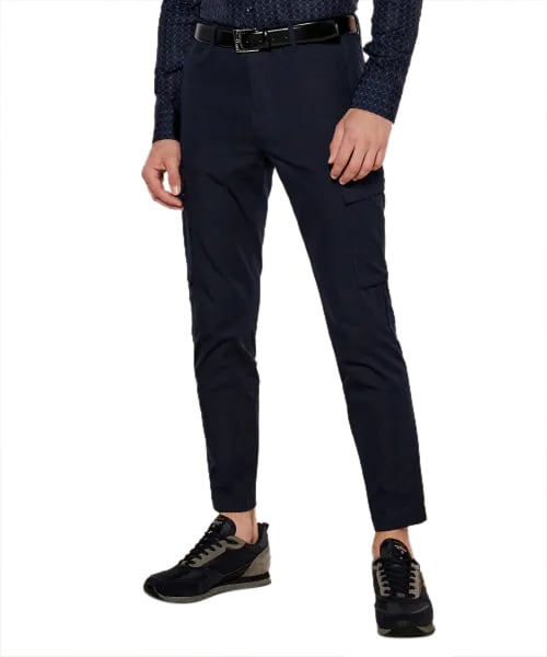 Boss Trousers Blue Blauw