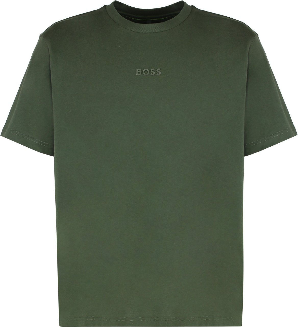 Boss Crew neck T-shirt in cotton Groen